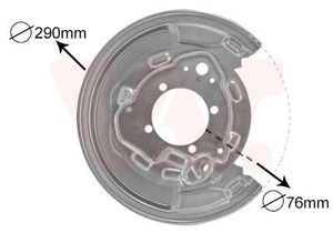 Stofschild Achter R 5307374