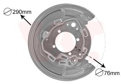 Stofschild Achter R 5307374