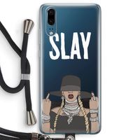 Slay All Day: Huawei P20 Transparant Hoesje met koord