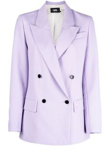 Karl Lagerfeld blazer à boutonnière croisée - Violet