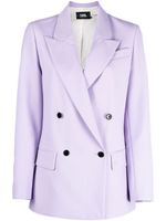 Karl Lagerfeld blazer à boutonnière croisée - Violet