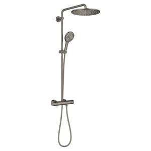 Grohe Rainshower SmartActive 310 douchesysteem rond thermostatisch hoofddouche Ø31cm en handdouche Ø13cm brushed hard graphite 26836AL0