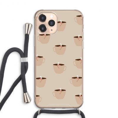 Morning coffee: iPhone 11 Pro Max Transparant Hoesje met koord