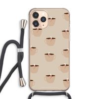 Morning coffee: iPhone 11 Pro Max Transparant Hoesje met koord