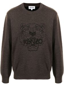 Kenzo sweat à imprimé Tiger - Marron