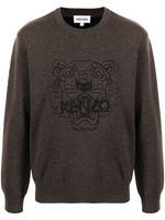 Kenzo sweat à imprimé Tiger - Marron