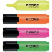 OFFICE products markeerstift, 2 - 5 mm, geassorteerde kleuren, etui van 4 stuks