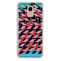 Skew Blush 2: Samsung Galaxy J6 (2018) Transparant Hoesje