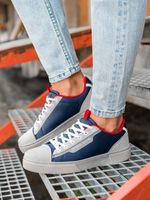 Herenschoenen enkel T366 - donkerblauw, maat 41 - thumbnail