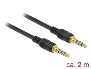 DeLOCK 85598 2m 3.5mm 3.5mm Zwart audio kabel