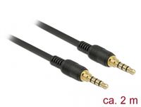 DeLOCK 85598 audio kabel 2 m 3.5mm Zwart