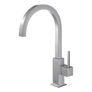Keukenkraan Tres Top | Opbouw | 360° Draaibaar | Mengkraan | 1-hendel | Vierkant | Chroom