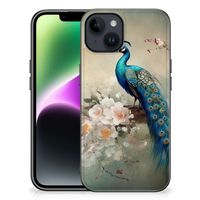 Dierenprint Telefoonhoesje voor iPhone 15 Vintage Pauwen