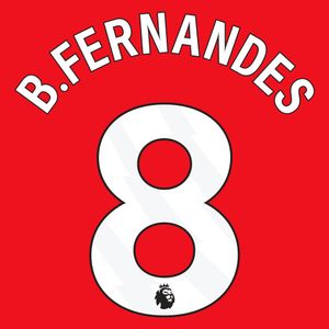 B.Fernandes 8 (Officiële Premier League Bedrukking)