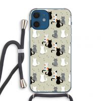 Katten: iPhone 12 mini Transparant Hoesje met koord