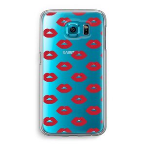 Lips: Samsung Galaxy S6 Transparant Hoesje