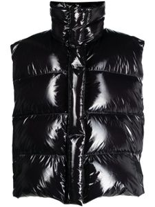 MSGM gilet matelassé à fermeture zippée - Noir