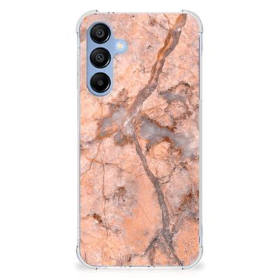 Samsung Galaxy A16 Anti-Shock Hoesje Marmer Oranje Samsung Galaxy A16 Anti-Shock Hoesje Marmer Oranje