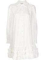 Molly Goddard robe-chemise à manches longues - Blanc - thumbnail