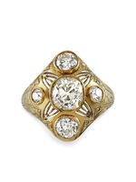 Pragnell Vintage bague Victorian en or 15ct ornée de diamants