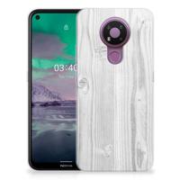 Nokia 3.4 | Bumper Hoesje | White Wood