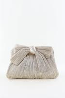 Loeffler Randall clutch Rayne champagne