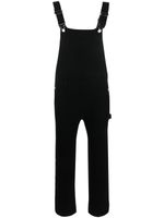 Barrie cotton-cashmere denim dungarees - Noir