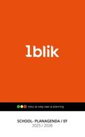 1blik School- Planagenda EF 2025-2026 (Paperback)