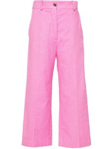 Patou pantalon ample à fini texturé - Rose