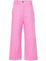 Patou pantalon ample à fini texturé - Rose