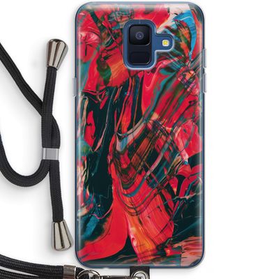 Endless Descent: Samsung Galaxy A6 (2018) Transparant Hoesje met koord