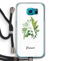 Green Brush: Samsung Galaxy S6 Transparant Hoesje met koord