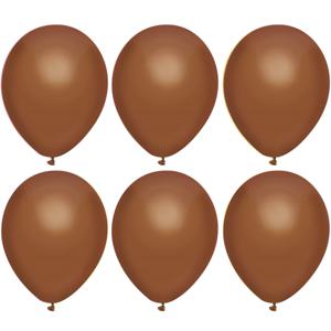 Ballonnen verjaardag/thema feest - 200x stuks - bruin - 29 cm