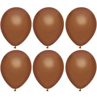 Ballonnen verjaardag/thema feest - 200x stuks - bruin - 29 cm