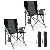 Opvouwbare Campingstoelen Ligstoelen Voor Buiten Strandstoelen Van Oxford-doek-2 stuks - thumbnail