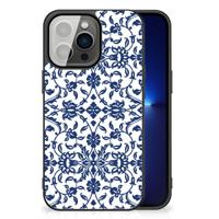 iPhone 13 Pro Bloemen Hoesje Flower Blue