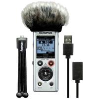 Olympus LS-P1 Podcaster Kit Digitaal dicteerapparaat Opnameduur (max.) 123 h Zilver