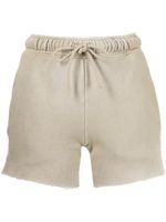 Cotton Citizen short de sport à effet délavé - Jaune