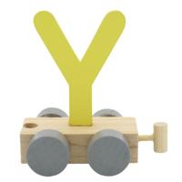 JeP kids houten treinletter Y-geel