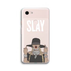 Slay All Day: Google Pixel 3 XL Transparant Hoesje