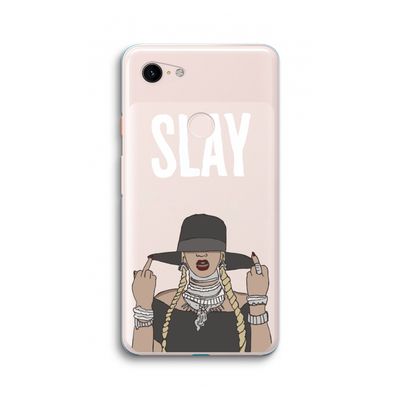 Slay All Day: Google Pixel 3 XL Transparant Hoesje
