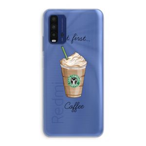 But first coffee: Xiaomi Redmi 9T Transparant Hoesje