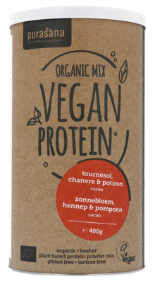 Purasana Protein Mix Hemp Sunflower Peas Pumpkin Cacao