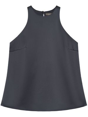 12 STOREEZ Zijden haltertop - Grijs