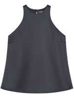 12 STOREEZ Zijden haltertop - Grijs - thumbnail