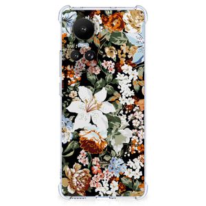 Case voor OPPO Reno10 | 10 Pro Dark Flowers