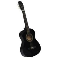 VidaXL Gitaar klassiek beginner en kinderen 1/2 34" zwart VidaXL Gitaar klassiek beginner en kinderen 1/2 34" zwart