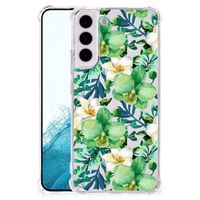 Samsung Galaxy S22 Case Orchidee Groen - thumbnail