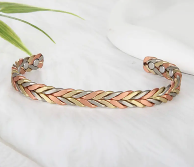 Magnetische Koperen Armband Gevlochten - Spiritualiteit - Spiritueelboek.nl