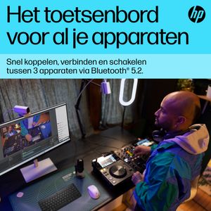 HP 350 Compact Multi-Device Bluetooth Toetsenbord (692S8AA) toetsenbord Bluetooth® 5.2